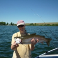 Crystal's First Fish Sprague Lake 2010