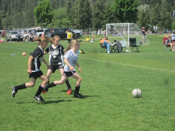 U-9 Girls Soccer game, Spokane